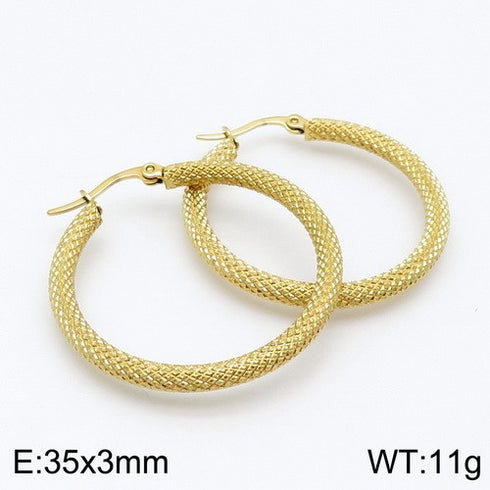 Fool's Gold! - 14K Gold Plated! - Modern Hoops!