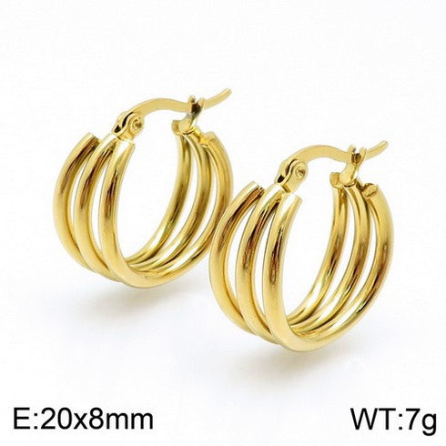 Chic Hoops! - 14K Gold Plated! - Hot Seller!