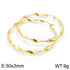 Hoop's Ocean! - Earrings - 14K Gold Plated! - Large Hoops! - Hot Seller!