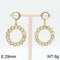 Haven of Pearls! - 14K Gold Plated! - Drop Hoops! - Hot Seller!