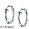 Non-Piercing Magnetic Hoop! - Ear/Nose/Lips - 316L Surgical Grade Stainless Steel! - No Piercing Needed! - Pack of 2! - Free Box Packaging!