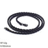 Twisted Rope Chain! - Black Gold Plated! - 550 MM Length! - 316L Fine Stainless Steel! - Free Box Packaging!