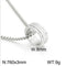 Ring of Myths Necklace! - Sparkling Silver Polished & Ultra Shine! - 760MM Long! - Free Gift Packaging!