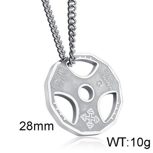 Strength of Strength Necklace! - Fine Stainless Steel! - Free Box Packaging!
