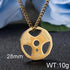 Strength of Strength Necklace! - 14K Gold Plated! - Quality Stainless Steel! - Free Box Packaging!