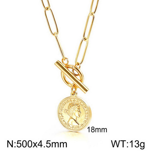 Royalty Creation! - 14K Gold Plating Over 316L Stainless Steel! - Long Lasting Shine! - Free Box Packaging!
