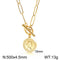 Royalty Creation! - 14K Gold Plating Over 316L Stainless Steel! - Long Lasting Shine! - Free Box Packaging!