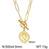 Royalty Creation! - 14K Gold Plating Over 316L Stainless Steel! - Long Lasting Shine! - Free Box Packaging!