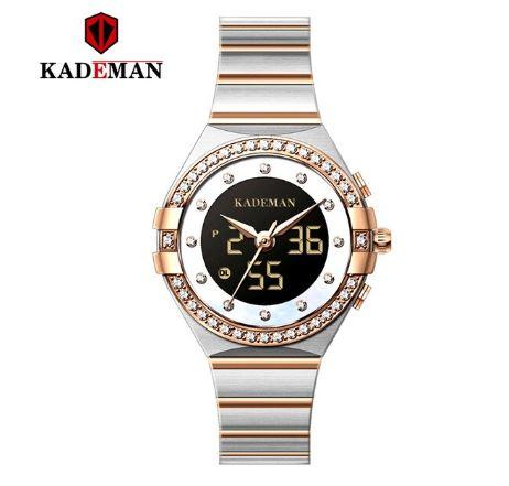 Kademan Women's Crystal Party! - 14k Gold Plated! - Digital + Analog Time! - 1 Year Warranty! - Hot Seller!