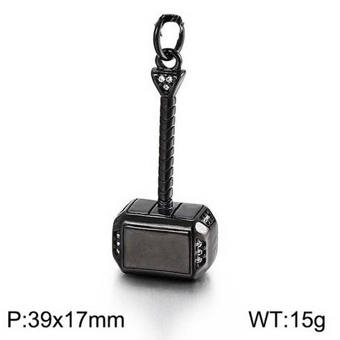 Hammer of Myths - Black Gold Plating Over 316L Surgical Grade Stainless Steel! - Free Box Packaging!