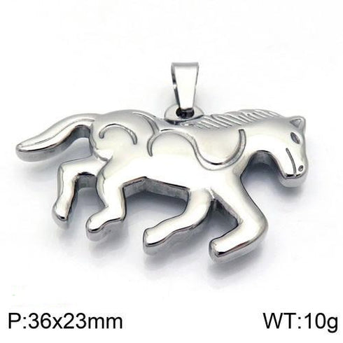 Off To The Races - Necklace - Pure 316L Surgical Grade Stainless Steel - Free Box Packaging