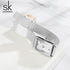 Shengke Classic - Women's Watch - Classic Silver - Adjustable Steel Strap - 1 Year Warranty - Free Box Packaging!