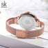 Shengke Marble - Women's Watch - Rose Gold - Adjustable Steel Strap - 1 Year Warranty - Free Box Packaging!