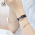 Shengke Classic - Women's Watch - Rose Gold & Sparkling Black - Adjustable Steel Strap - 1 Year Warranty - Free Box Packaging!