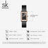 Shengke Classic - Women's Watch - Rose Gold & Sparkling Black - Adjustable Steel Strap - 1 Year Warranty - Free Box Packaging!
