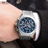 Megir - Men's Watch - 1 Year Warranty - Genuine Leather Strap - Chronograph - 3 ATM Water Resistant