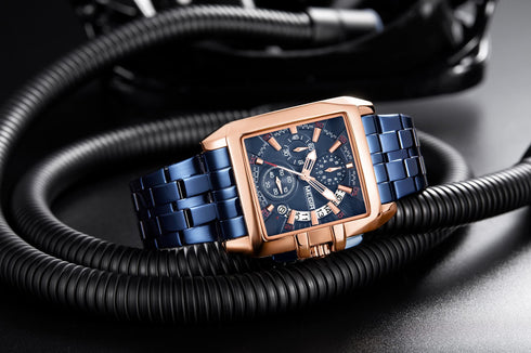 Megir - Men's Watch - 1 Year Warranty - Stainless Steel Strap - Chronograph - 3 ATM Water Resistant