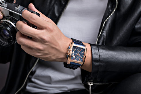 Megir - Men's Watch - 1 Year Warranty - Stainless Steel Strap - Chronograph - 3 ATM Water Resistant