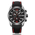 Megir - Men's Watch - 1 Year Warranty - Silicon Strap - Chronograph - 3 ATM Water Resistant