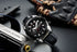 Megir - Men's Watch - 1 Year Warranty - Genuine Leather Strap - Chronograph - 3 ATM Water Resistant