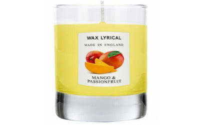 Mango & Passionfruit - Scented Candle by Wax Lyrical - Made in England - Includes a Free SHOOK Carry Bag