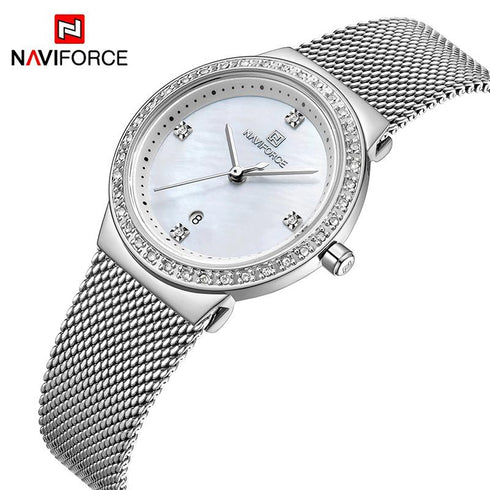 Women's Classic Steel Watch with Crystals - Limited Edition! - 1 Year Warranty