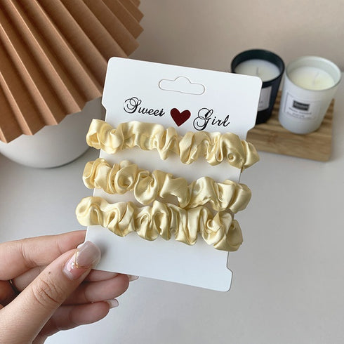 Cream White - Hair Pony Set - Trendy!