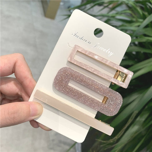 Sparkling Pink - Hair Pin Set - Trendy!
