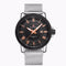 Naviforce Black & Steel! – Rose Gold Roman Numbers! – Adjustable Steep Strap! – 1 Year Warranty!