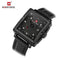 Naviforce All Black Block Dial! - Limited Edition! - Modern Design! - Genuine Leather! - 1 Year Warranty!