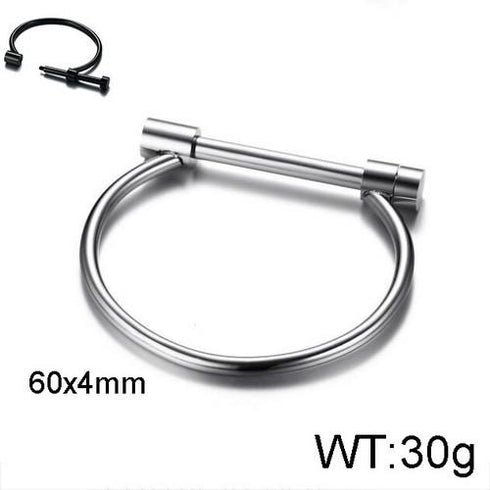 Niovani - Phoenix Bracelet! - Medium Size! - Modern Design! - Pure Stainless Steel! - Silver - Free Box Packaging!
