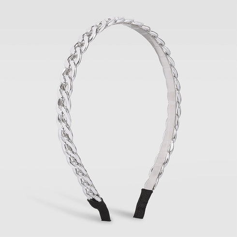Metal Headband - Sparkling Silver - Trendy