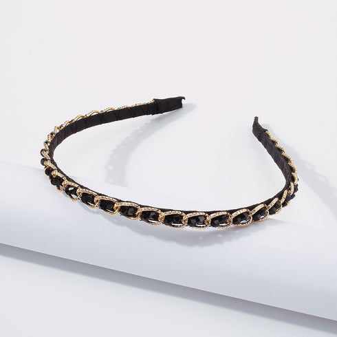 Metal Headband - Sparkling Black - Trendy