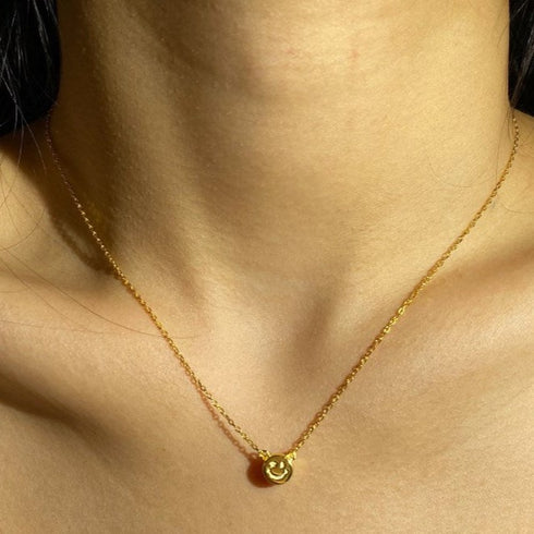 Milan Necklace - Genuine Gold Plating - Pure Stamped Sterling Silver (Chandi) + Certificate - 5A Cubic Zircon