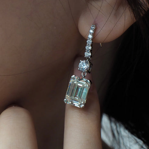 Constellation Earrings - Pure Stamped Sterling Silver (Chandi) - 5A Cubic Zircon + Certificate