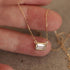 Classic Emerald Cut Necklace - Pure Sterling Silver (Chandi) - 18K Gold Plated - Cubic Zircon