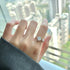Vamos Ring - Adjustable Size - Pure Stamped Sterling Silver (Chandi) + Certificate - 5A Cubic Zircon