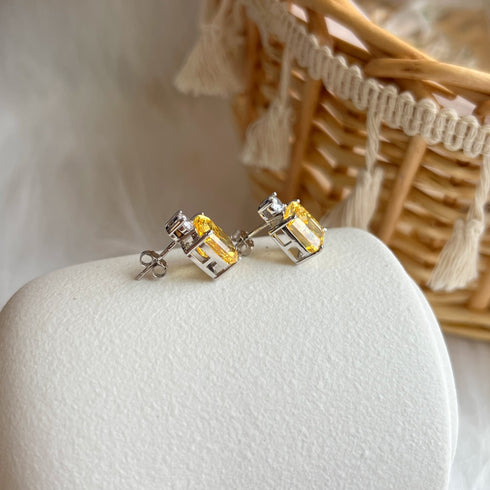 Millennia Earrings - Pure Stamped Sterling Silver (Chandi) - 8A Cubic Zircon + Certificate