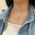 Diamond Illusion Necklace - Pure Sterling Silver (Chandi) - Cubic Zircon