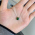 Modern Renaissance Necklace (Emerald Green & Diamond White) - Pure Sterling Silver (Chandi) - Cubic Zircon