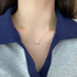 Classic Emerald Cut Necklace - Pure Sterling Silver (Chandi) - 18K Gold Plated - Cubic Zircon