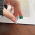Modern Renaissance (Emerald Green & White) - Adjustable Ring - Pure Sterling Silver (Chandi) - Free Box Packaging