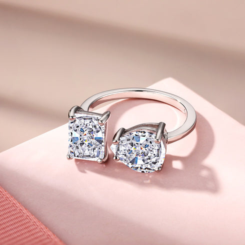 Modern Renaissance - Adjustable Ring - Pure Sterling Silver (Chandi) - Free Box Packaging