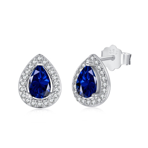 Everyday Luxe Tops (Sapphire Blue) - Pure Sterling Silver (Chandi) - Cubic Zircon