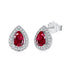 Everyday Luxe Tops (Ruby Red) - Pure Sterling Silver (Chandi) - Cubic Zircon