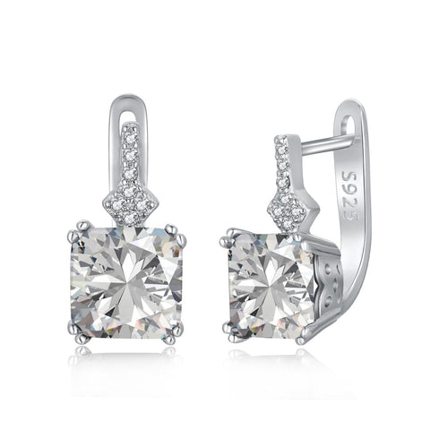 Blushing Day Light Earrings - Pure Sterling Silver (Chandi) - Cubic Zircon