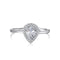 Vivid Ring - Adjustable - Pure Sterling Silver (Chandi) - Cubic Zircon
