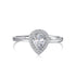Vivid Ring - Adjustable - Pure Sterling Silver (Chandi) - Cubic Zircon