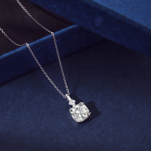 Blushing Day Light Necklace - Pure Sterling Silver (Chandi) - Cubic Zircon