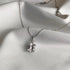 Blushing Day Light Necklace - Pure Sterling Silver (Chandi) - Cubic Zircon
